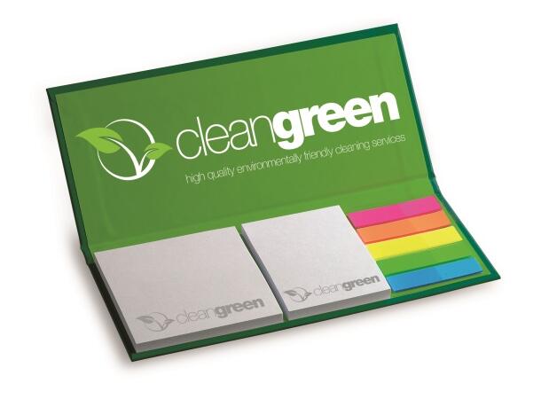 Sticky Note Combi Set hardcover 180x80mm med Sticky Notes og indeksmarkører 
